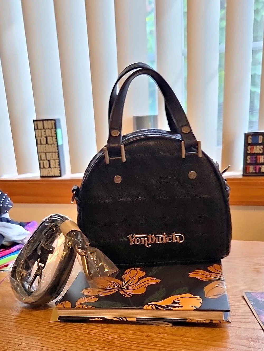 Vondutch Black Shoulder Bag NWT